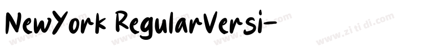 NewYork RegularVersi字体转换
